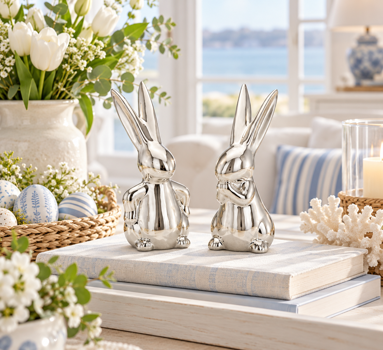 Rabbit Pair 15.5 cm