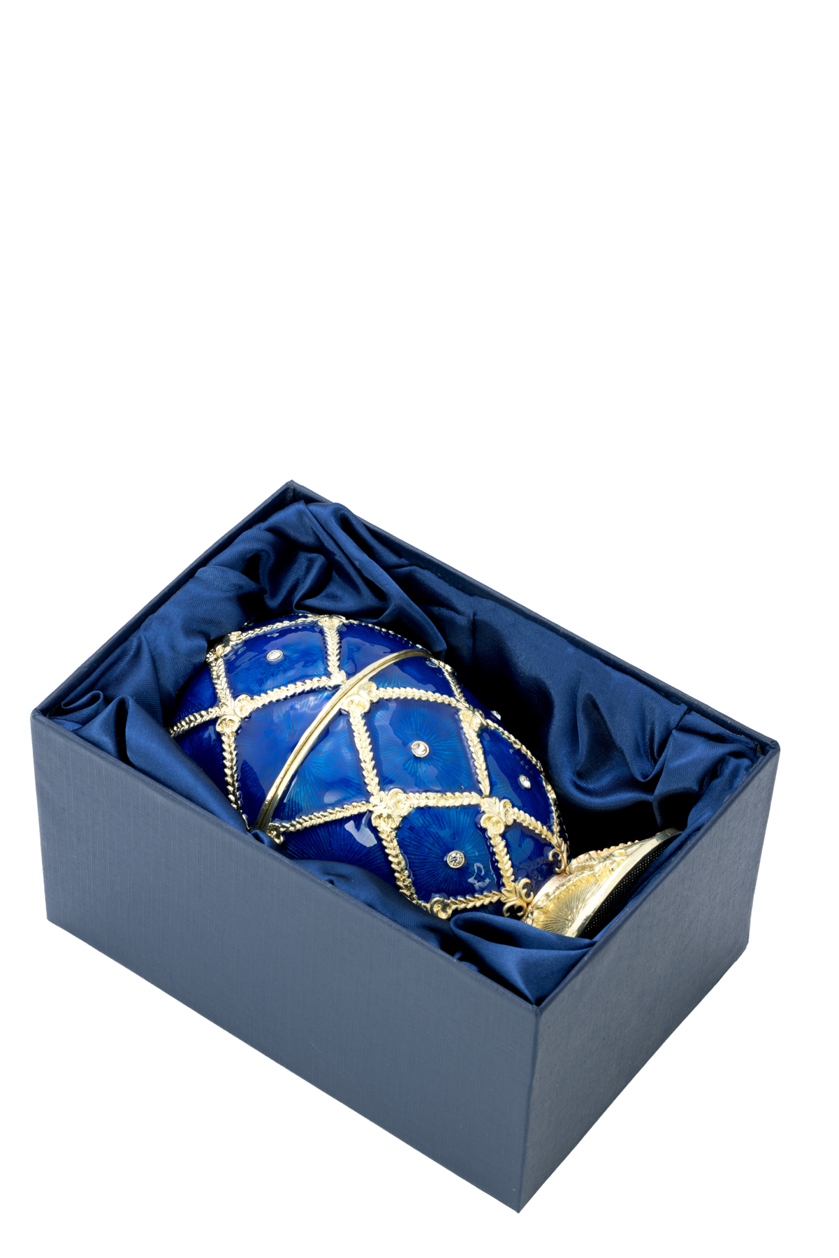 Eidose Emaille vergoldet blau