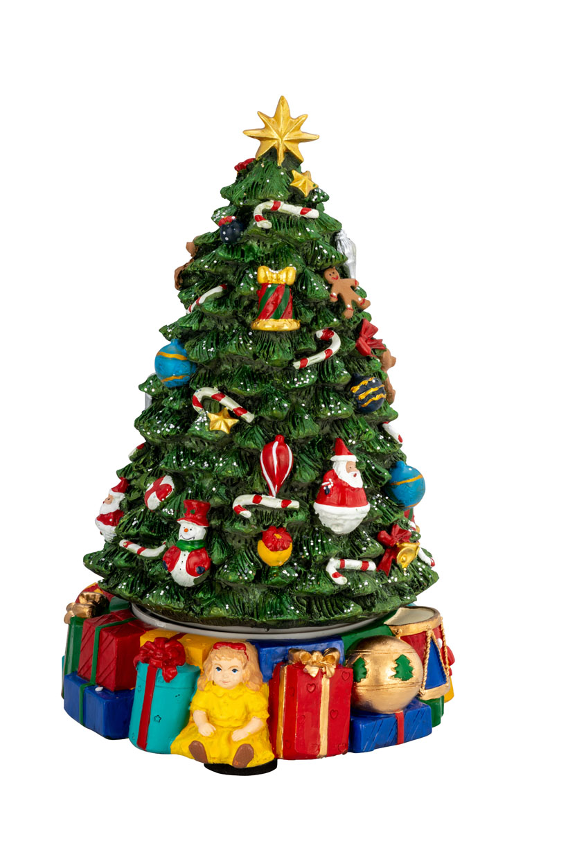 Spieluhr Weihnachtsbaum Geschenke 22,5 cm