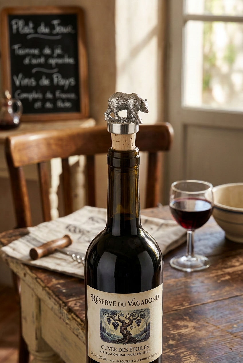 bottle cork bear