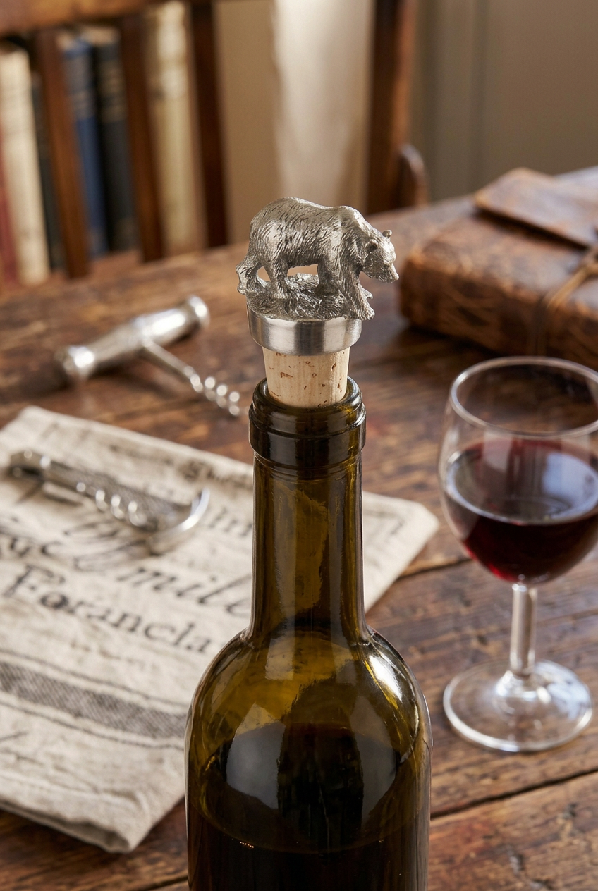 bottle cork bear