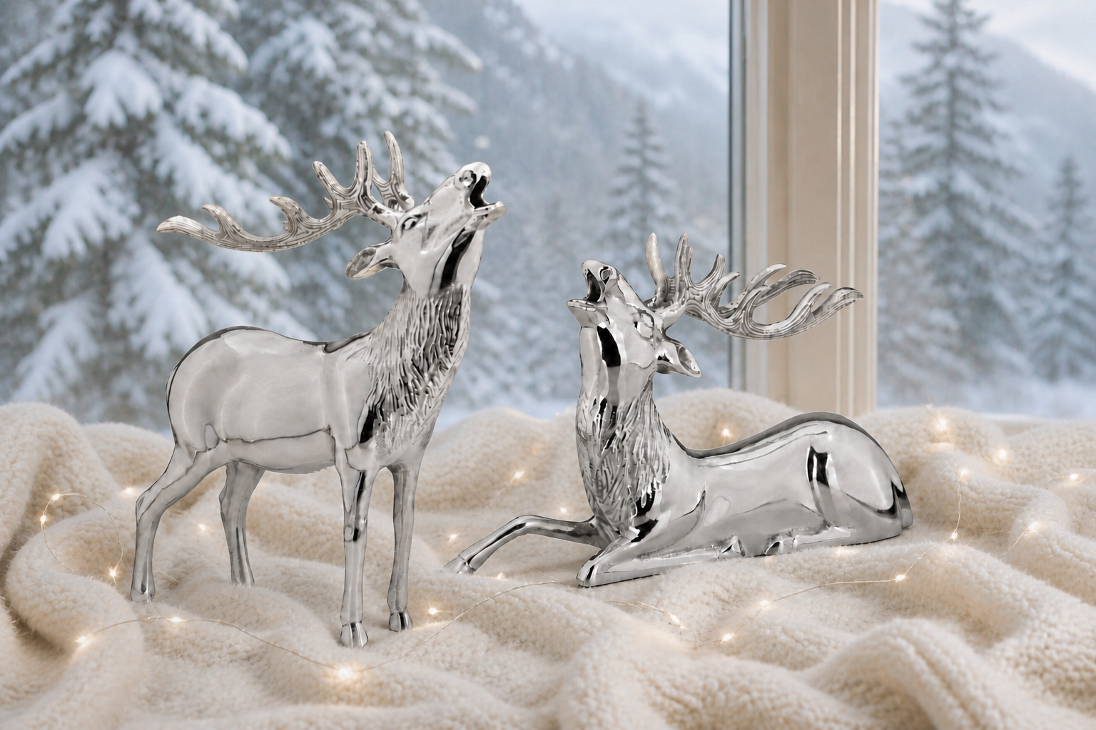 deer lying roaring 25 cm
