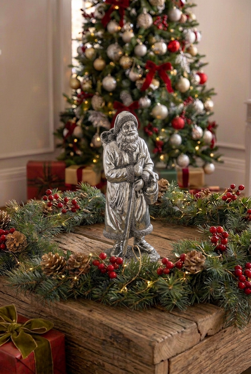 Santa Claus with stick