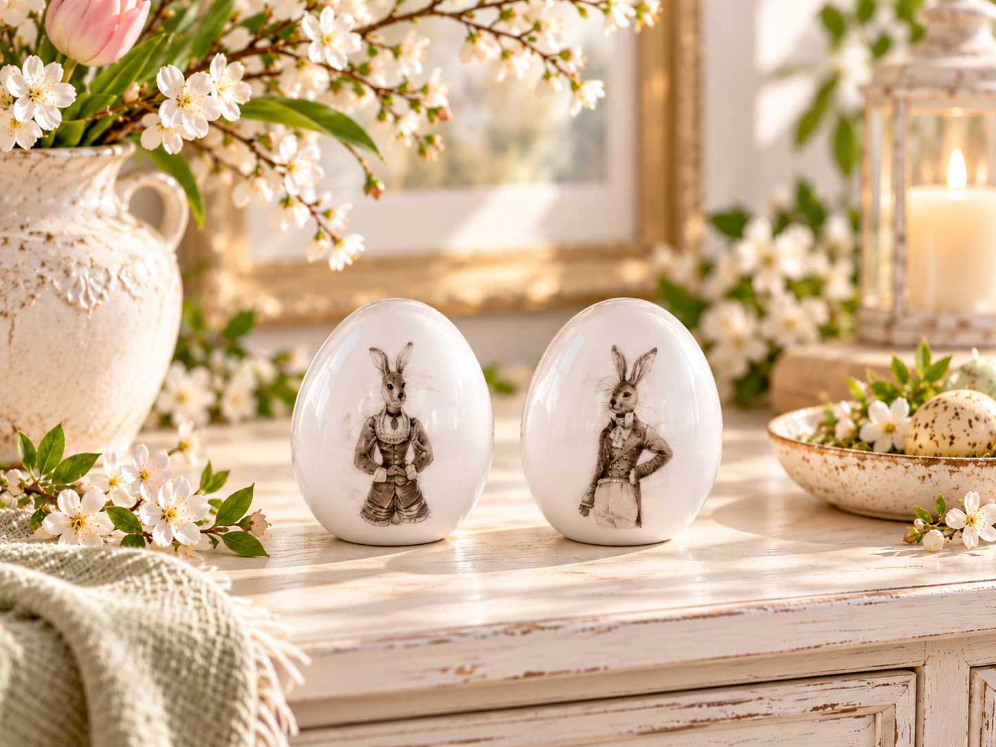 Porcelain Eggs Nostalgia, 7.8 cm