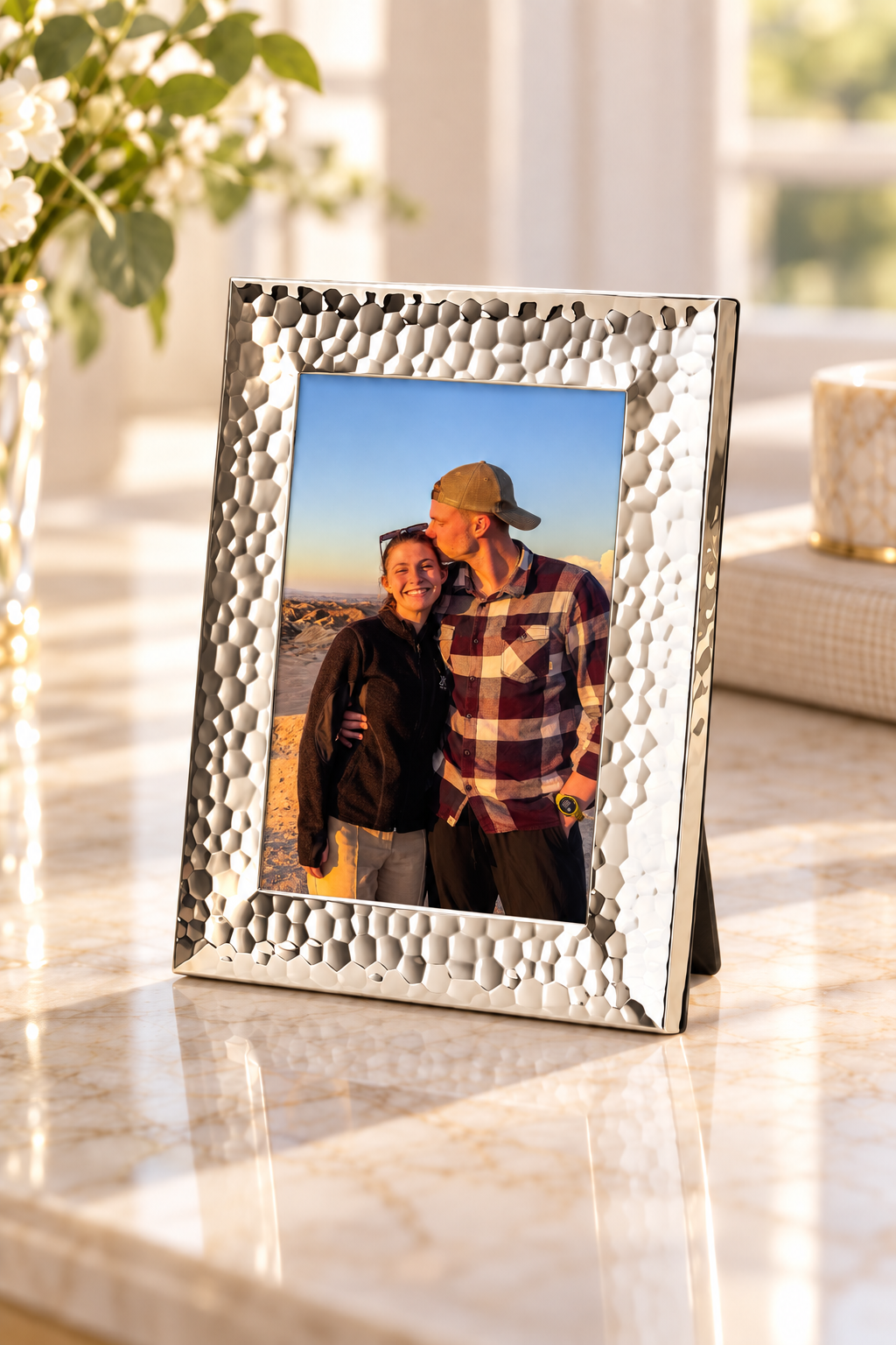Photo Frame Hammered, 9 x 13 cm