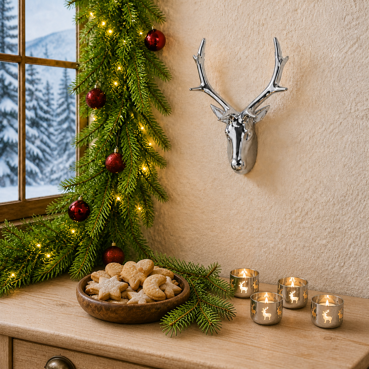 deer antlers hanger 21,5 cm
