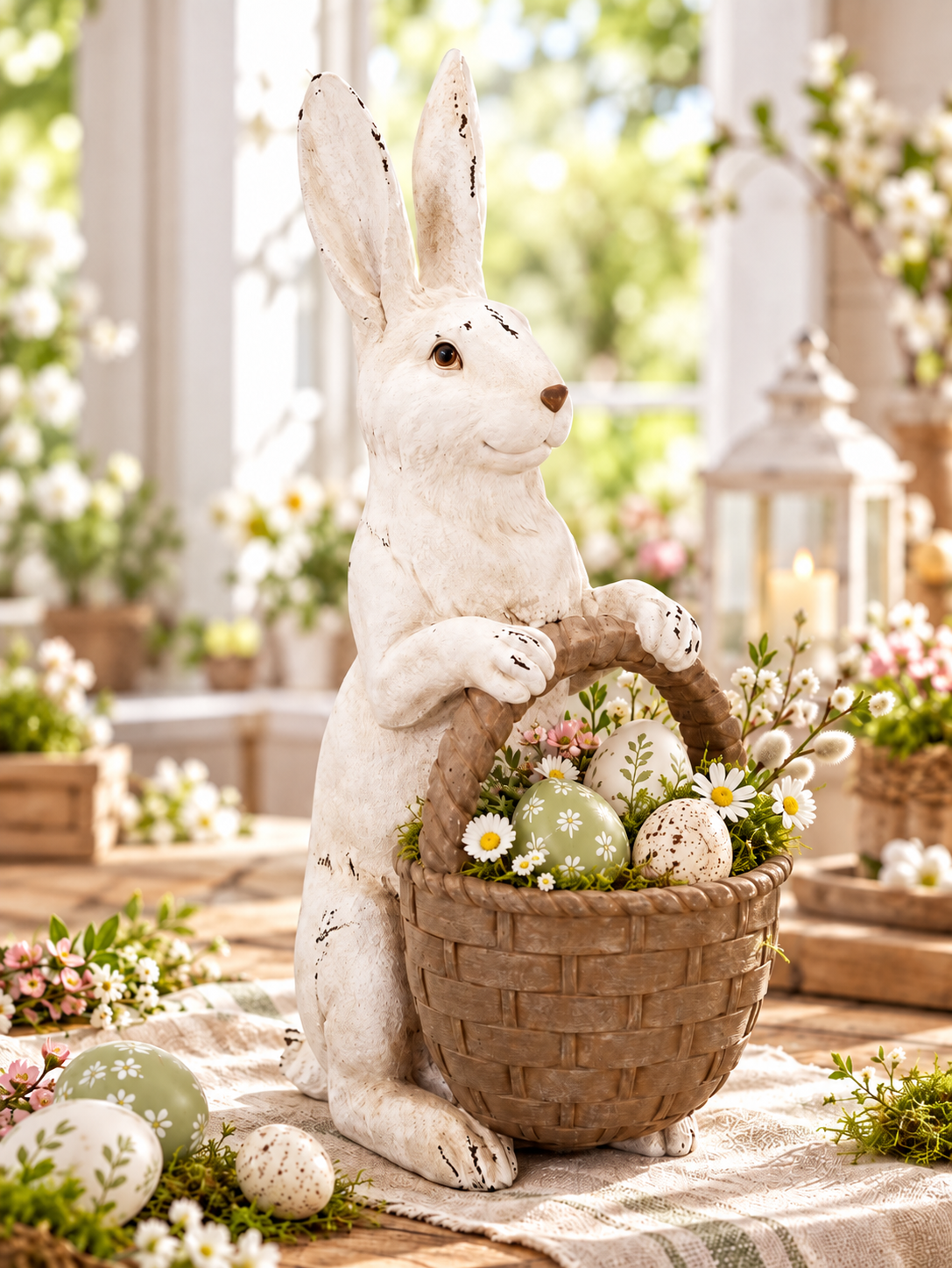 Rabbit with Brown Basket