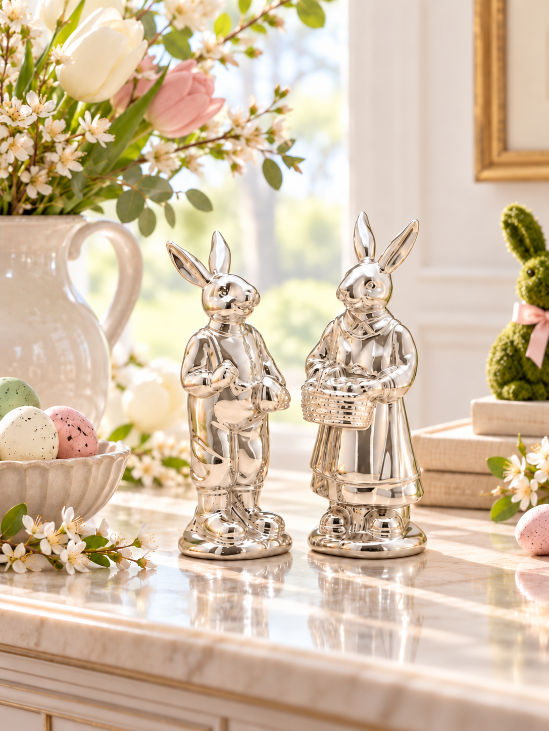Rabbit Pair 18.5 cm