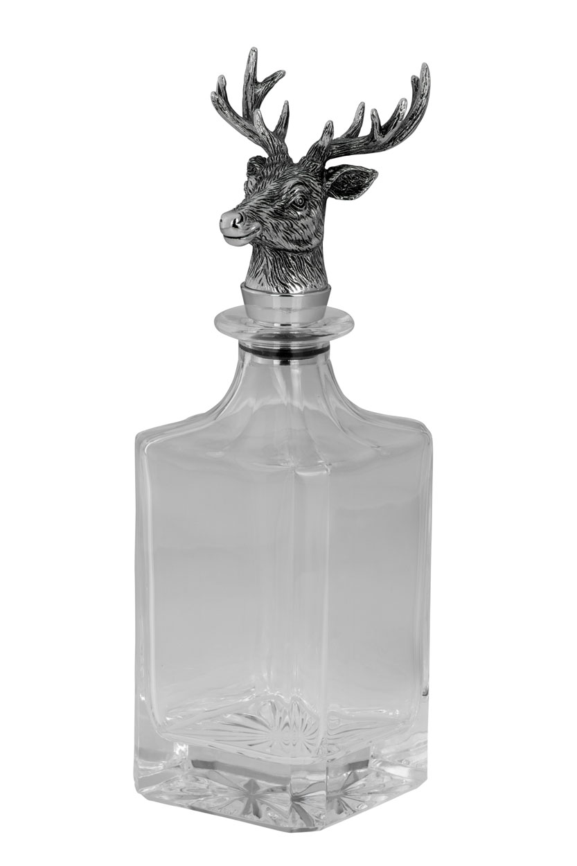 carafe with deer stopper