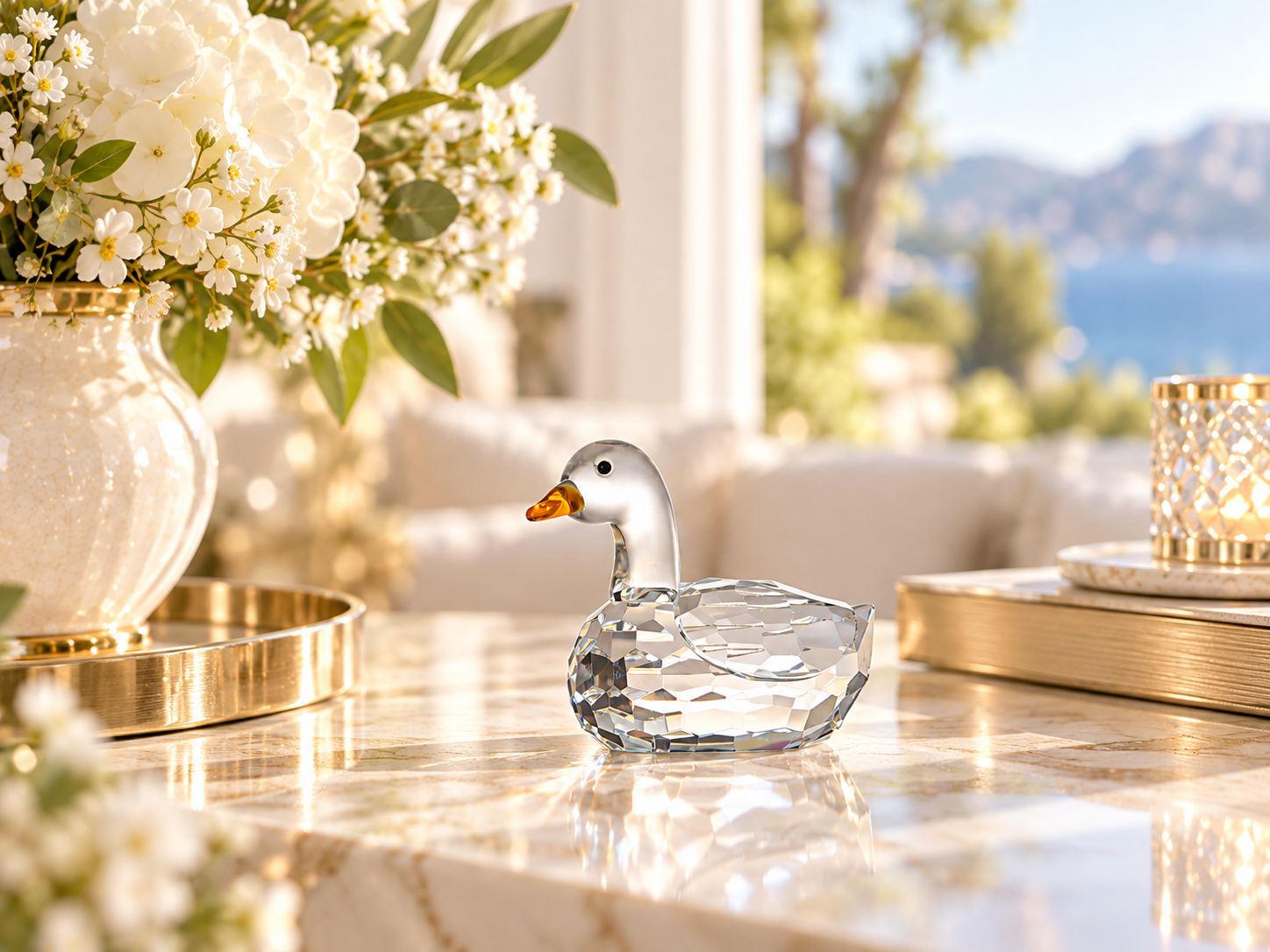 Glass Figure Duck