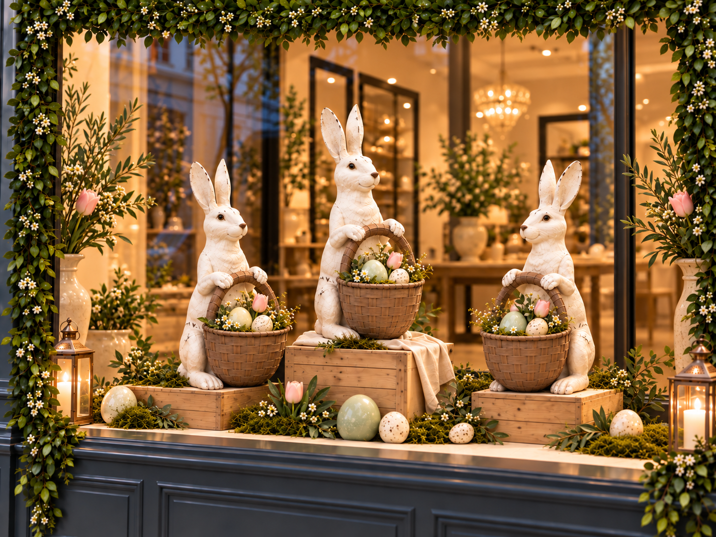 Rabbit with Brown Basket