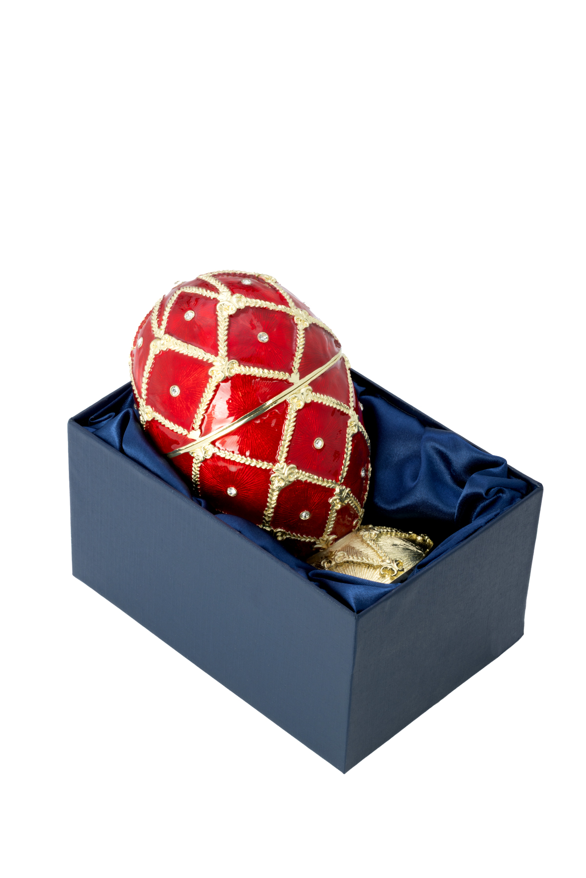Eidose Emaille vergoldet rot