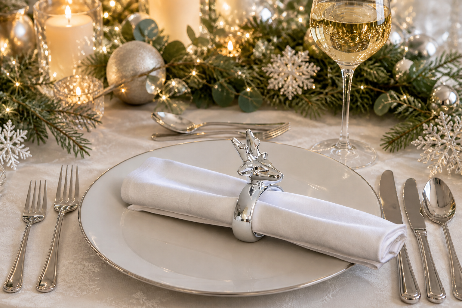 napkin ring stag set of 4