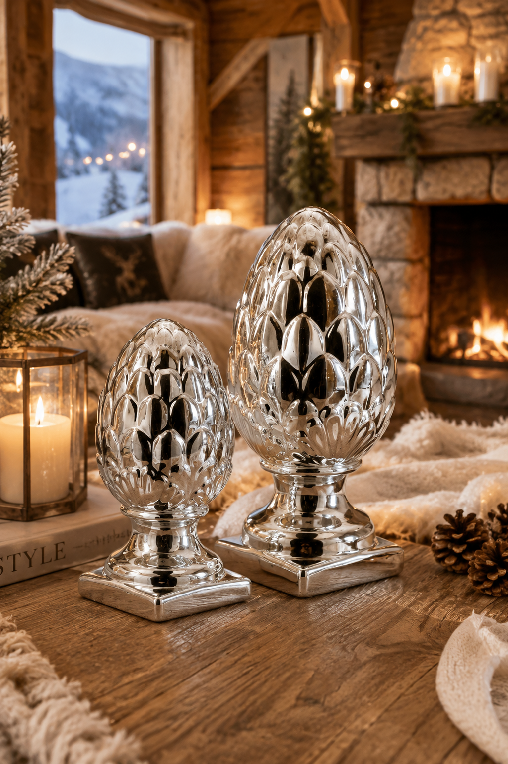 pinecone on stand 17,0 cm
