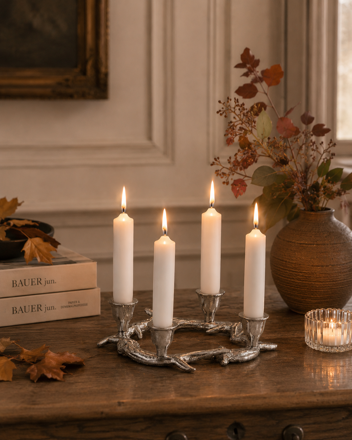 Kerzenständer Geweih für 4 Kerzen