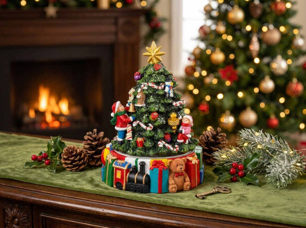 music box christmas tree gifts 16,0 cm