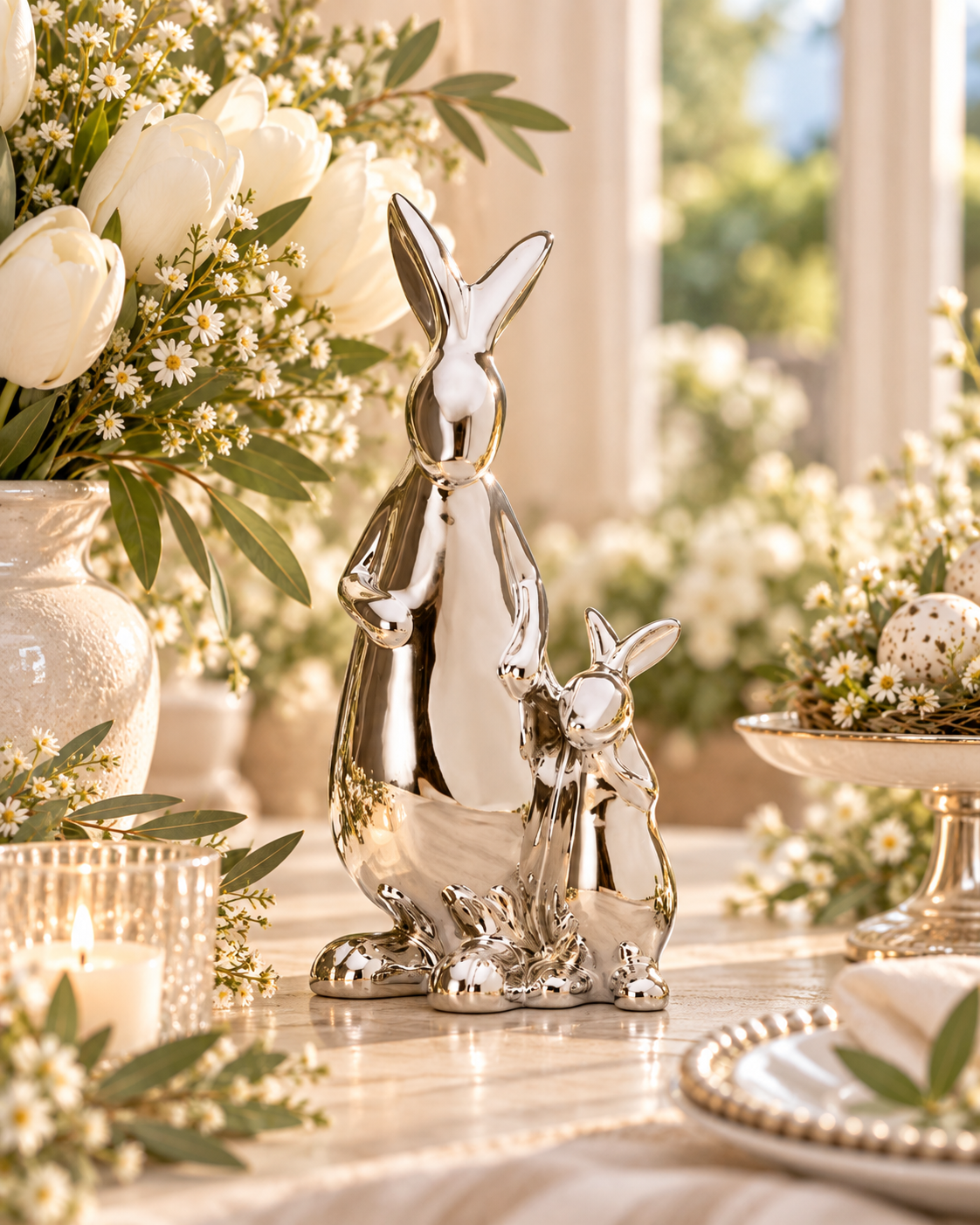 Rabbit Mother with Child