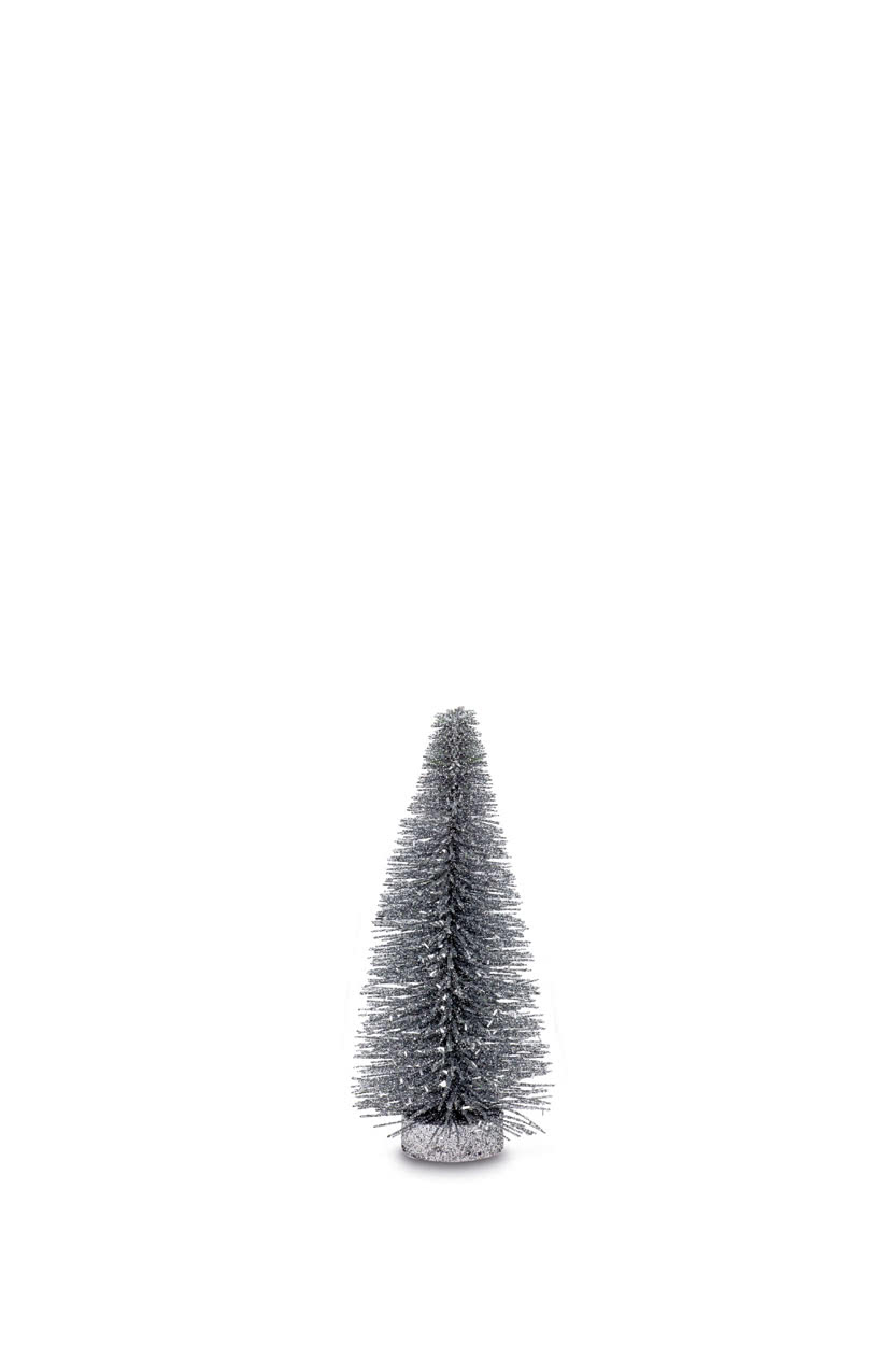 Glitzerbaum Dunkel-Silber 20,0 cm