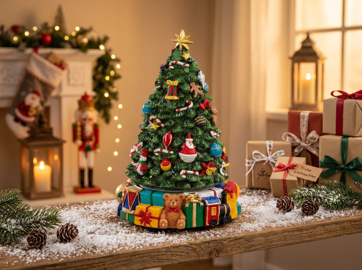 music box christmas tree gifts 22,5 cm