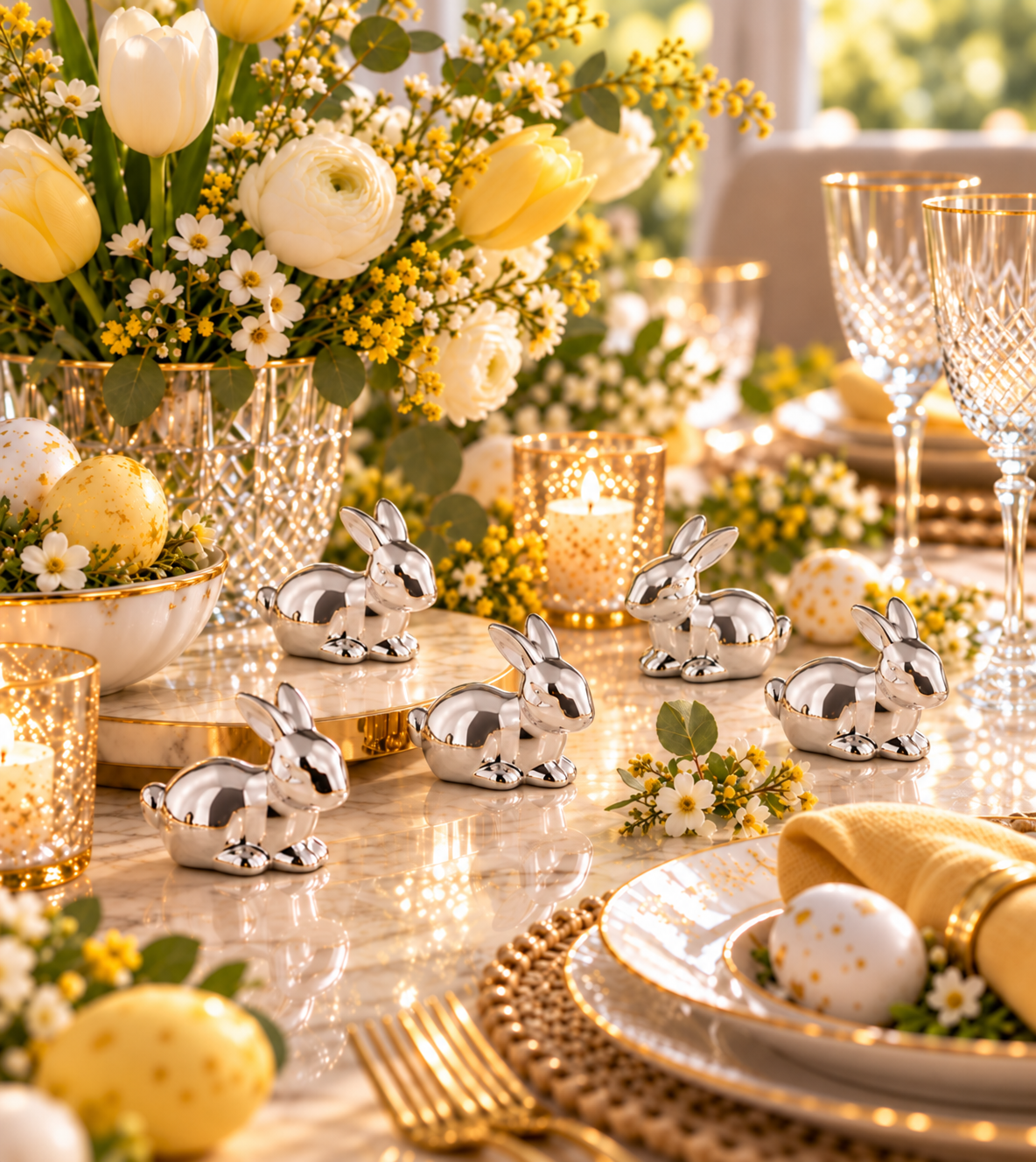 Rabbit Set of 12 Lying